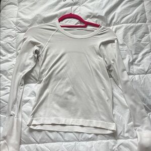 Lululemon Athletica White Long Sleeve Top